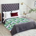 thumbnail image 5 of XMXT Flannel Warm Throw Blanket, Seamless Floral Tattoo Bedroom Decor Blankets for Bed Couch Living Room, 50 x 70 inches, 5 of 9