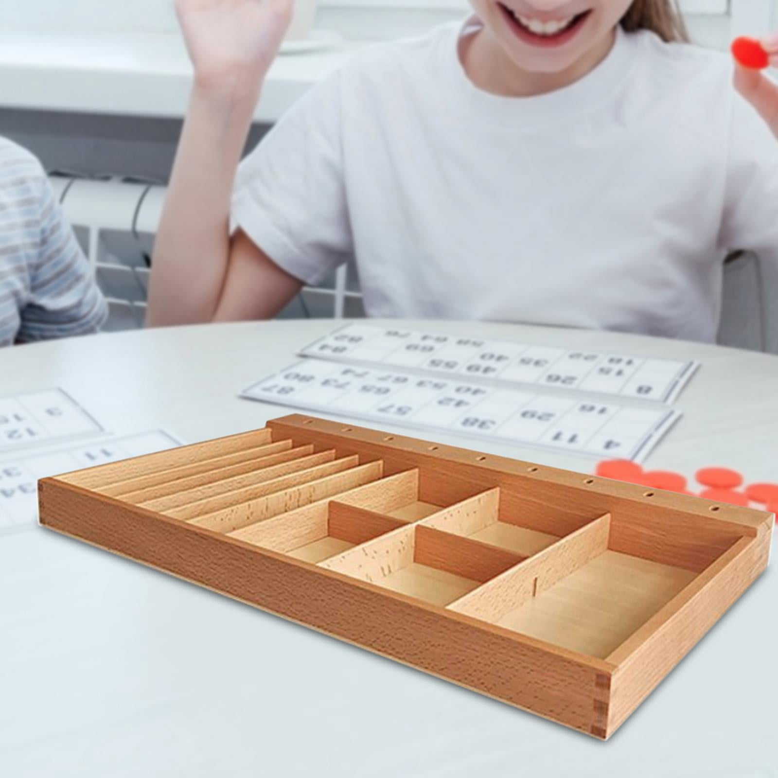 LeeQinersw Teaching Aid Box Montessori Tray Paper Crafts Storage Box Rectangular for Small