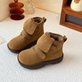 thumbnail image 2 of Little and Big Girls' Faux Fur Boots Fleece Lined Slip-On Boots Soft Sole Thicken Flatform Comfortable Footwear Warm Boots Toddler Shoes Solid Color Breathable Winter Fashion, 2 of 10