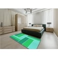 thumbnail image 4 of Ahgly Company Indoor Rectangle Patterned SpringGreen Area Rugs, 2' x 4', 4 of 6