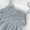thumbnail image 6 of KVPLBQFD Sleep Suits 0-3 Months Baby 5t Onesies for Boys Girls Sleeveless Solid Linen Romper Sling Backless Jumpsuit Outfits Baby Clothes Boy 12-18 Months, 6 of 6
