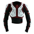 thumbnail image 5 of Kids Children Boys Girls Motorcycle Body Armour Jacket Dirt Bike Back Spine Chest CE Approved Protection Jacket Black/White-14 (Years), 5 of 11