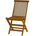 thumbnail image 2 of Chaise Pliante d'Extérieur en Bois de Teck Doré Vega (Lot de 2), 2 of 4