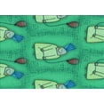 thumbnail image 1 of Ahgly Company Machine Washable Indoor Rectangle Transitional Lime Mint Green Area Rugs, 2' x 5', 1 of 7