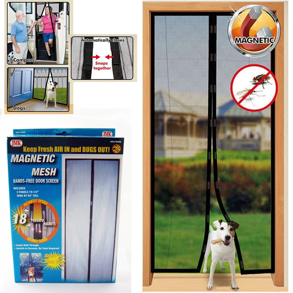 Magnetic Home Patio Door Screen Curtain Mesh Anti Mosquito Fly Bug Net Handsfree 