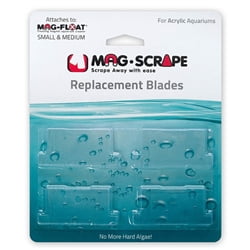 Mag-Float Replacement Sm & Med Scraper Acrylic Blade 4-Pack