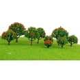 thumbnail image 4 of 10pcs Modelo W / Red Flowers Wargame Railroad Scenery Layout 3-8cm CUTICAT Modelo Árbol, 4 of 8