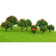 thumbnail image 4 of Diorama de parque de trenes a escala múltiple con 10 árboles de flores, paisaje primaveral (HO NZ), 4 of 9