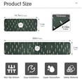 thumbnail image 3 of Yayeee Faucet Mat for Kitchen Sink 30" Diatomite Long Splash Guard Pad, Dark Green Plants, 3 of 7