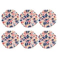 thumbnail image 2 of Pofeuu Abstract Leopard Print Print Leather Coasters Set of 6, Round Cups Mugs Mat Pad for Home Kitchen Heat Resistant Drink Coasters,Octagon, 2 of 7