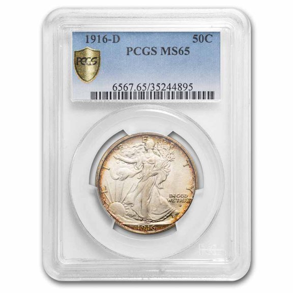 1916-D Walking Liberty Half Dollar MS-65 PCGS