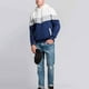 thumbnail image 4 of Sudadera con capucha para hombre, jersey de manga larga, sudadera con bloques de color, 4 of 6