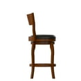 thumbnail image 6 of Flash Furniture Nichola Open Back Counter Height Barstool, Antique Oak/Black (Set of 1), 6 of 9