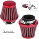 thumbnail image 1 of Cono de filtro de aire redondo de 38 mm Kit de inducción de entrada de aire frío automático universal para motocicleta todoterreno ATV Four Pit Bike (rojo), 1 of 5