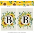 thumbnail image 5 of Summer Sunflower Eucalyptus Leaves Monogram Letter M Garden Flag 12x18 Inch Double Sided Small Burlap Family Last Name Initial Outside Yard Flag CF1459-12, 5 of 10