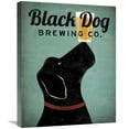 thumbnail image 1 of Global Gallery's 'Black Dog Brewing Co v2' By Ryan Fowler Stretched Canvas Wall Art, 1 of 4