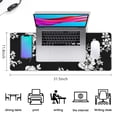 thumbnail image 5 of Long Mouse Pads for Desk,Pioneer Flower Floral Print Pattern Desk Mats on Top Of Desks, Desk Mouse Pad Extra Large with 3mm Non-Slip Base and Stitched Edge for Gaming,Office,Work,Home 31.5"x11.8", 5 of 6