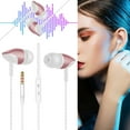 thumbnail image 2 of Auriculares intrauditivos con micrófono, auriculares con cable de 3,5 mm para smartphones iOS y Android, portátiles, MP3, juegos y Walkman, 2 of 6