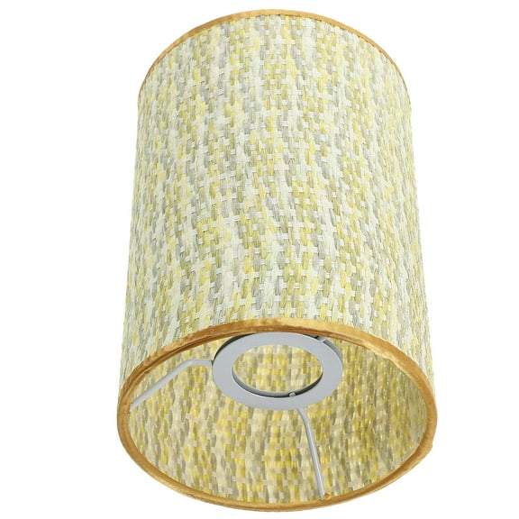 HONITANO 1Pcs Drum Lampshade in Light Yellow for Rustic .00X14.30X14.30in