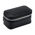 thumbnail image 2 of Caja organizadora de viaje portátil para joyas Caja de viaje de terciopelo suave para joyas Negro, 2 of 9