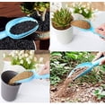 thumbnail image 2 of Espátula de mano de plástico para niños, herramienta de jardinería casera de plástico de 10,5 pulgadas, maceta, pala, 3 piezas, 2 of 5