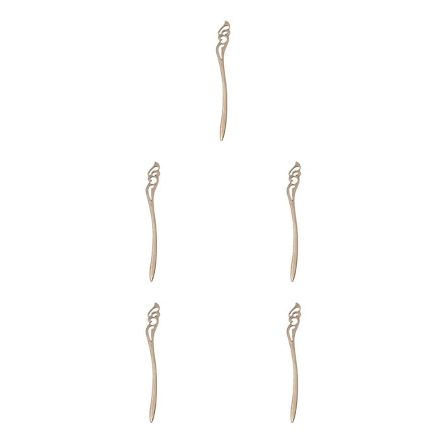 Qarigey Colgante decorativo para hacer libros, marcador de página de aleación, herramientas de estilismo, horquilla para el pelo para niños, Bronce antiguo 5piezas