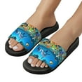 thumbnail image 5 of GZHJMY Stylish Slides for Women Men, Cartoon Underwater World Shark Soft Flexible Slip-on Sandals Slippers, 5 of 7