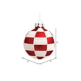 thumbnail image 3 of 4ct Menthe Poivrée Torsadée Incassable Blanc & Rouge Ornements de Noël 3 Pouces, 3 of 3
