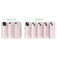 thumbnail image 6 of onn Phone Case for iPhone 17e / 16e / 15 / 14 / 13, MagSafe Compatible - Pink Gingham, 6 of 7