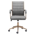 thumbnail image 4 of Auction Office Chair Gray Office Chair, Modern Style, Plush and durable faux leather fabric, Plywood, Indoor Office, 4 of 10