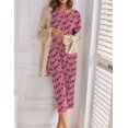 thumbnail image 4 of Ekouaer 2 Pack Womens Pajamas Sets Short Sleeve Tops and Capri Pants Pjs Colorful Printed Sleepwear Sets, 4 of 5