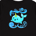 thumbnail image 4 of Inktastic Cute and Playful Narwhal Boys or Girls Long Sleeve Toddler T-Shirt, 4 of 5
