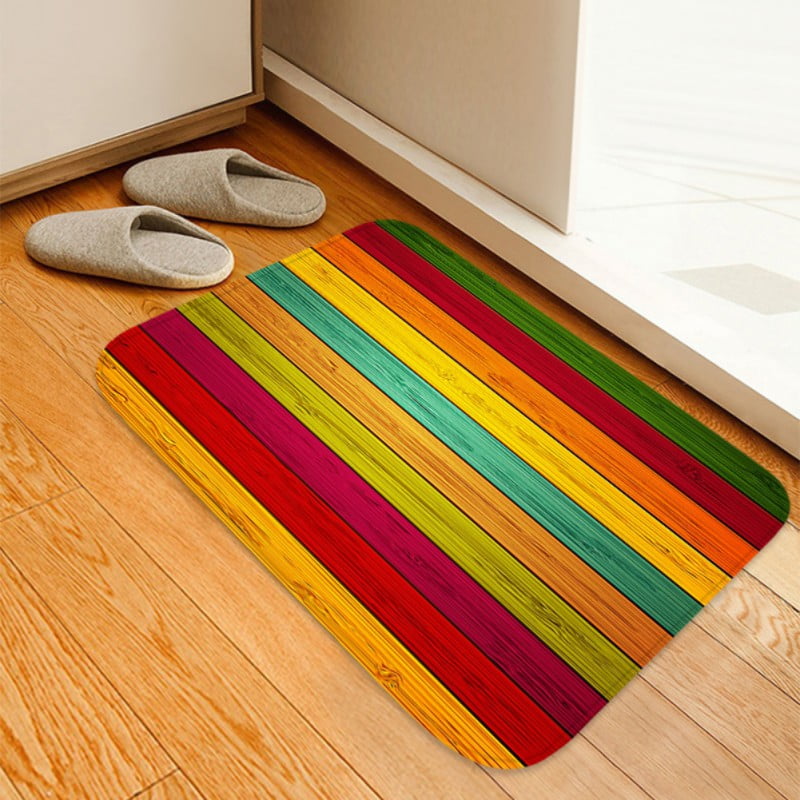 EFINNY Christmas Kitchen Mats Set Cushioned Anti Fatigue Red Kitchen