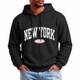 thumbnail image 3 of MXALUOB Hooded Sweatshirts for Men Letter Graphic Warm Fashion Pullover Drawstring Drop Shoulder Fall Winter Hoodies Casual Streetwear, 3 of 6