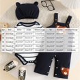 thumbnail image 3 of mgoYE Baby Boy Clothes Newborn Romper 0 3 6 12 18M Spring Fall 3 piece Outfit Infant Cute Cartoon Clothing Set 0-3 Months, 3 of 9