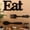 Black, variant on Rustic Wood Eat Sign, Fork and Spoon Wall Decor Set, Decorative Hanging Wooden Letters, Cute Kitchen Wall Art, Country Home Decor for Room(Black)