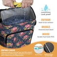 thumbnail image 2 of Travel Cooler Bag - Pioneer Flower Camping Beer Cooler Backpack with Bottle Opener- Waterproof Insulated Picnic Backpacks - Cooler Bag for Beach, 2 of 6