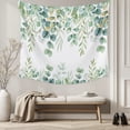 thumbnail image 5 of Sage Green Eucalyptus Leaves Tapestry for Bedroom Wall Hanging Tapestry, Spring Summer Botanical Ceiling Backdrop Tapestries Poster Blanket Wall Decor for Teens Room Living Room Dorm 55" x 73", 5 of 8