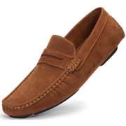 Mio Marino Threaded Band Suede Loafers for Men