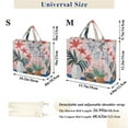 thumbnail image 2 of FORMRS Womens Corduroy Tote Bag Crossbody Shoulder Handbag with Pocket, Flowers and Leaves, 2 of 7