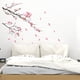 thumbnail image 4 of Toystoory Pegatina de pared de flor de ciruelo, calcomanía de estilo elegante, autoadhesivo para el hogar, póster de fondo con estampado de flores de PVC Decoración del hogar Tipo izquierdo, 4 of 6
