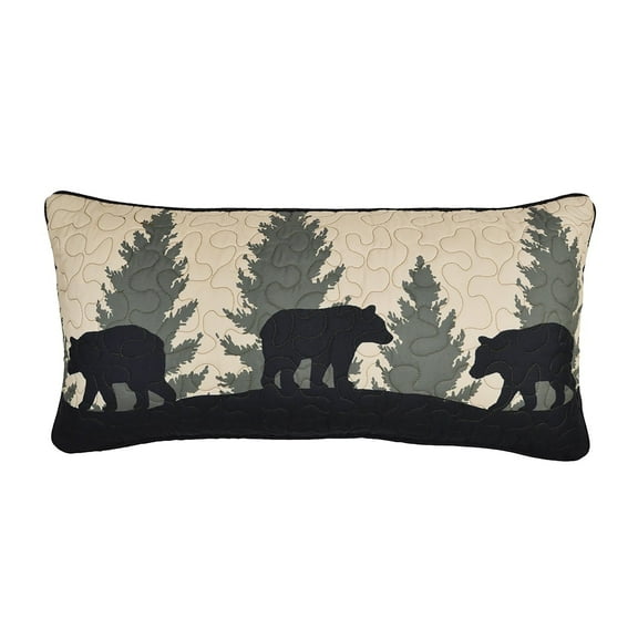 Donna Sharp Bear Walk Plaid UCC Rectangle Decorative Pillow