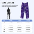 thumbnail image 4 of Picia blue purple Snowflake Mens Soft Woven Cotton Elastic Waistband Sleep Pajama Pant Lounge Sleep Pant With Pockets And Drawstring-Small, 4 of 9