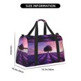 thumbnail image 3 of Picia Lavender Field Sunset Print Travel Duffle Bag,Weekender Bags for Women with Shoe Compartment, Gym Duffel Bag with Wet Pocket, Hospital Bags for Labor and Delivery, 3 of 7