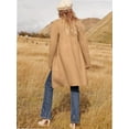 thumbnail image 7 of Cardigan Sweaters for Women Open Front Long Trench Coats Jacket Fall Winter Coatigan, 7 of 7