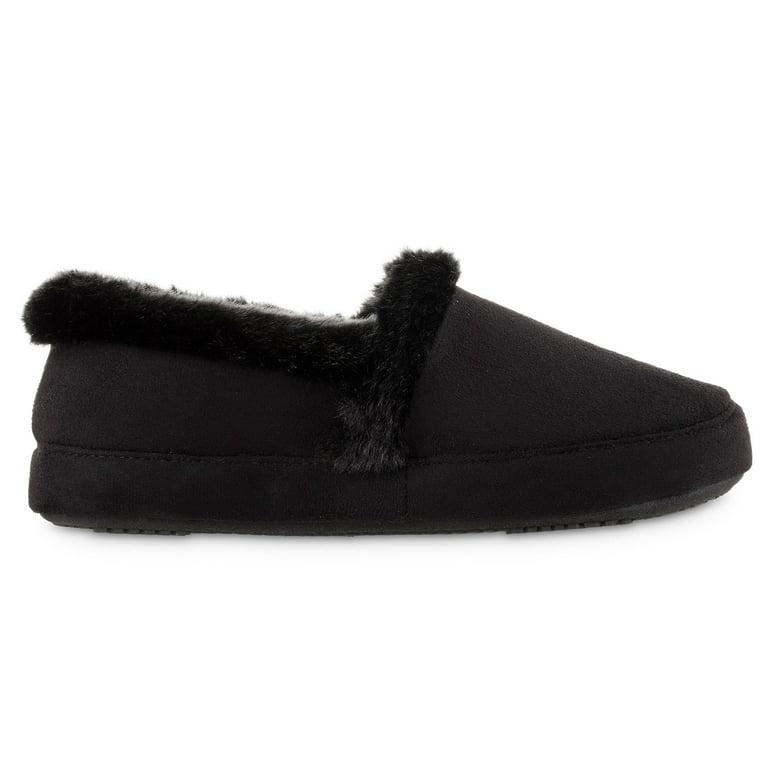Women's Isotoner Closed Back Slippers Color: Ash Size: MEDIUM