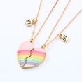 thumbnail image 1 of Collar de amigos para niños, collar de amor con piedra magnética, collar de aleación con goteo de aceite para 2 personas, 1 of 6