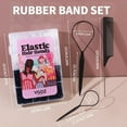 thumbnail image 3 of Elastic Hair Ties, 1500 PCS Clear Rubber Bands for Hair, Black Hair Ties, Mini Hair Elastics Bands, Small Ponytail Holders, Hair Accessories for Girl, Toddler, Baby, Kids, Women, 3 of 17