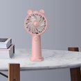 thumbnail image 1 of Ventilador personal Ventilador de mesa con base de soporte para teléfono Bajo ruido Ligero 30 minutos Horas de trabajo Ventilador portátil Ventilador , Rosa Macarena admirador personal, 1 of 8