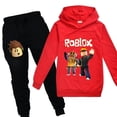 thumbnail image 4 of juego de dibujos animados suéter de algodón traje para niños y niñas Sudadera con capucha pantalones casuales regalos de cumpleaños para niños, 4 of 5